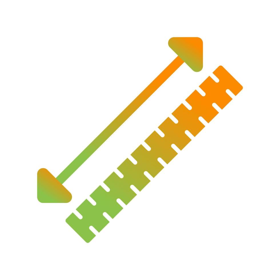 icono de vector de cinta métrica