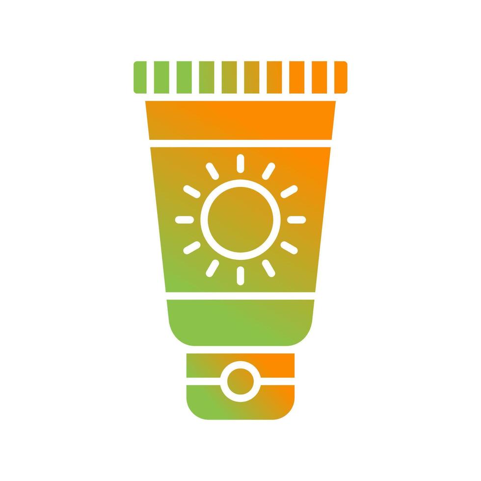 Sun Cream Vector Icon