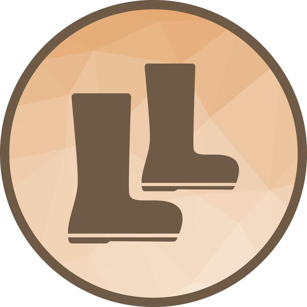 Boots Low Poly Background Icon vector