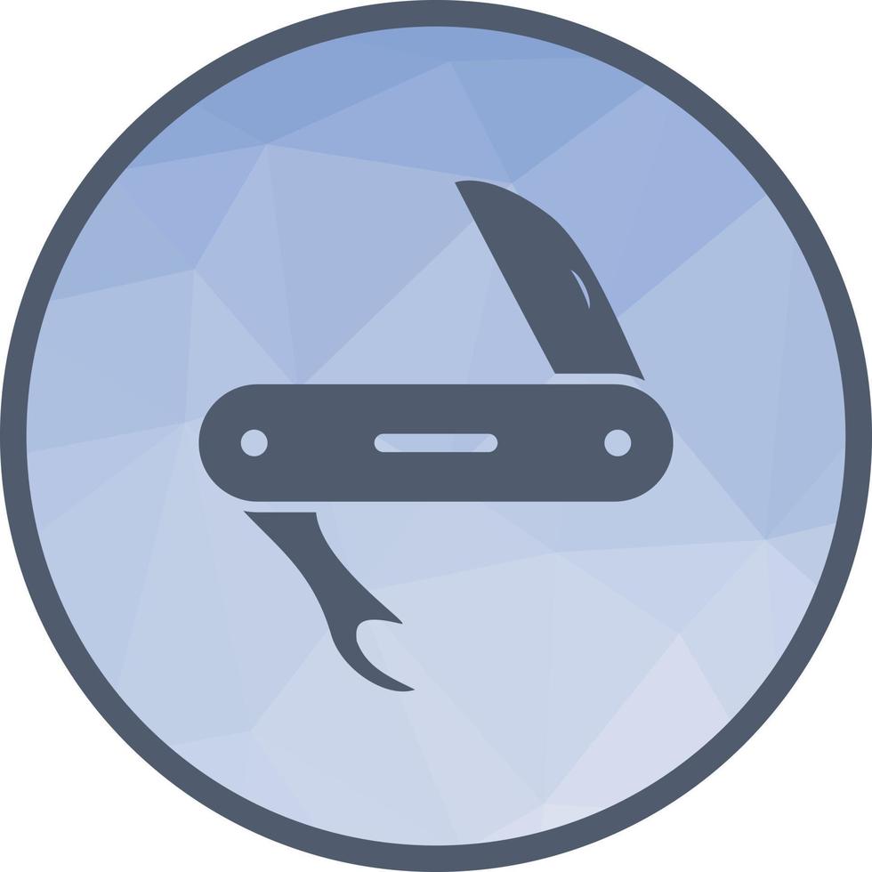 Army Knife Low Poly Background Icon vector