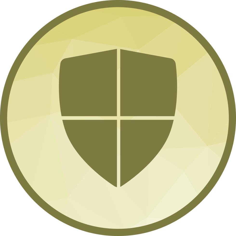 Shield II Low Poly Background Icon vector