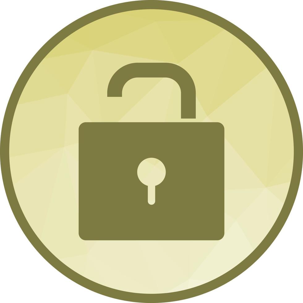 Open Lock I Low Poly Background Icon vector