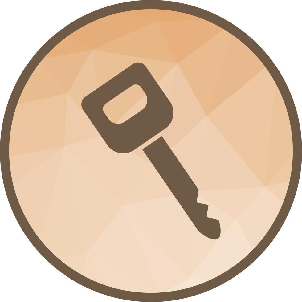 Key II Low Poly Background Icon vector