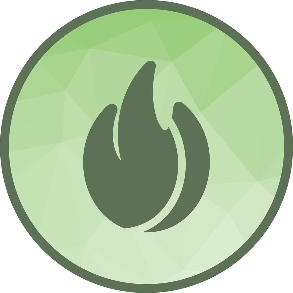 Fire Low Poly Background Icon vector