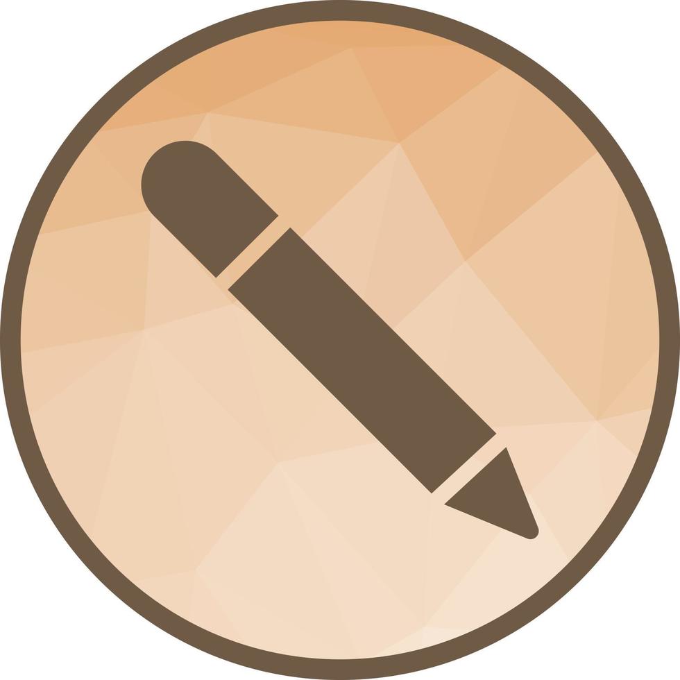 Pencil Low Poly Background Icon vector