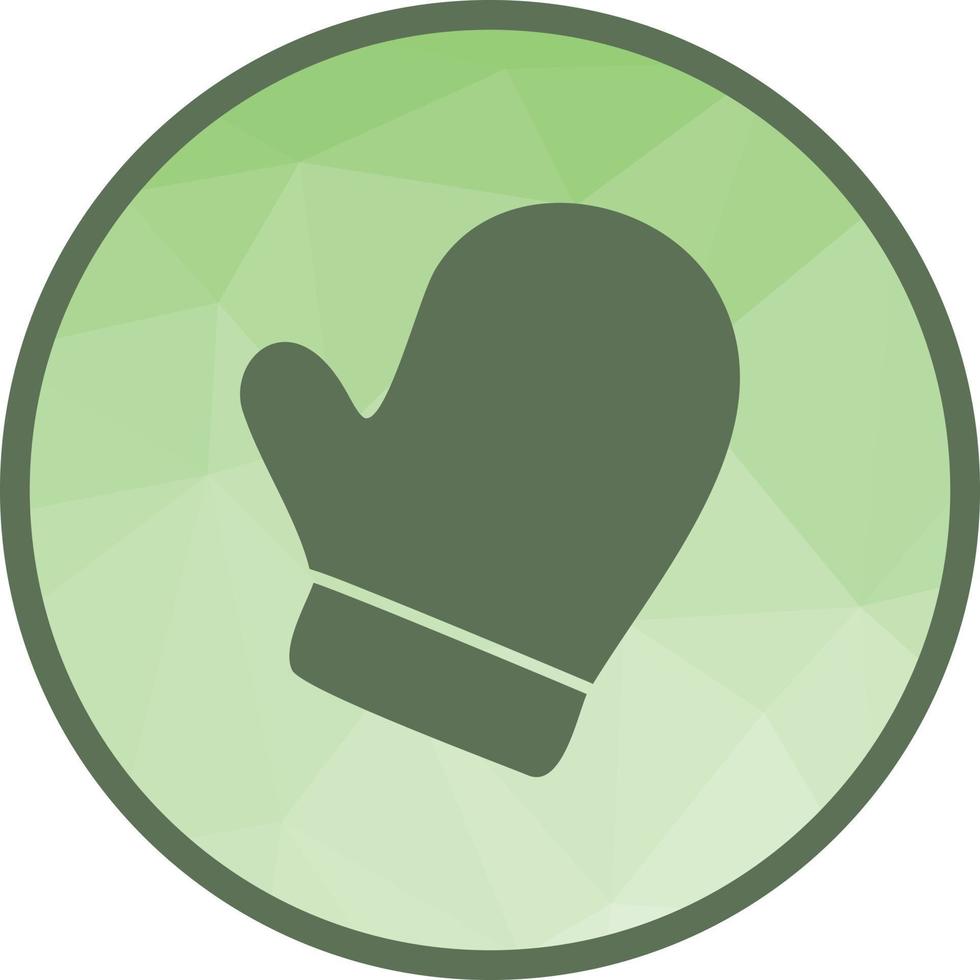 Glove Low Poly Background Icon vector
