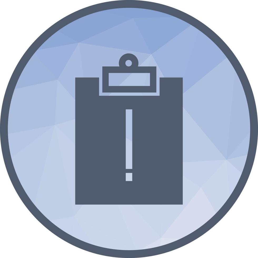 Assignment Late Low Poly Background Icon vector