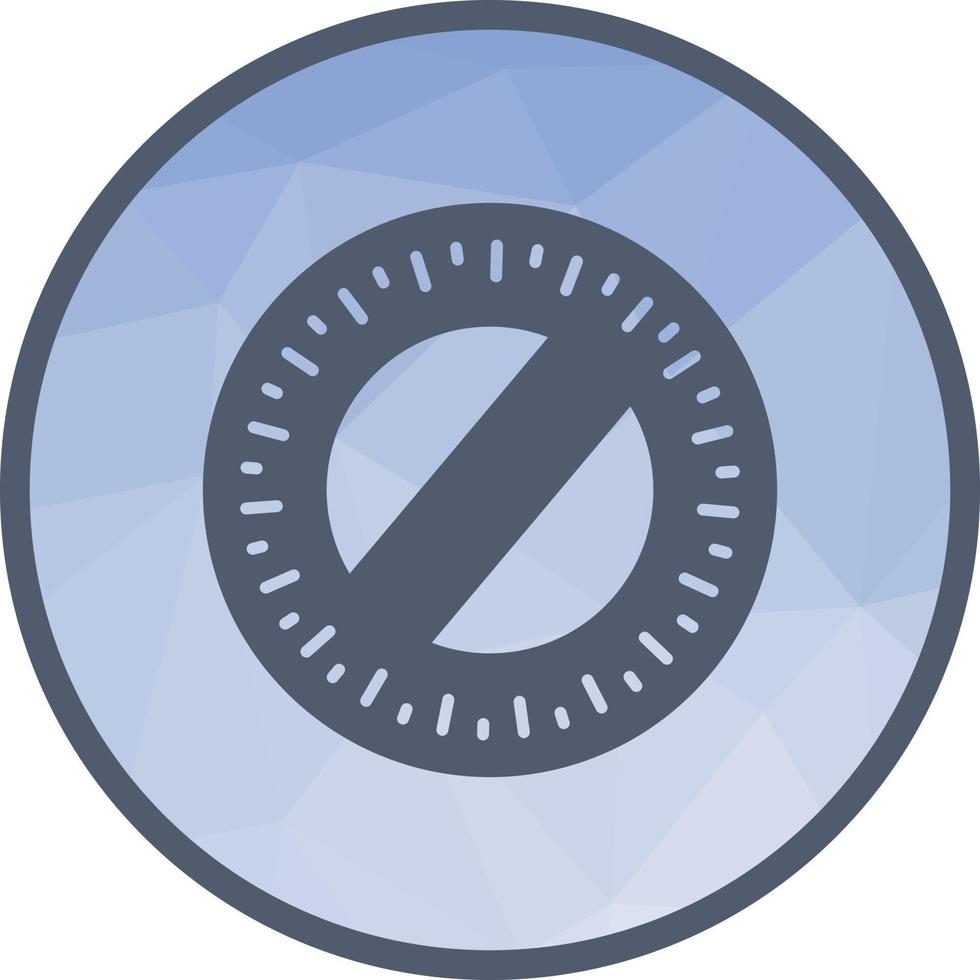 Round Scale Low Poly Background Icon vector