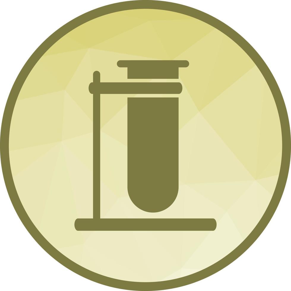 Test Tube Low Poly Background Icon vector