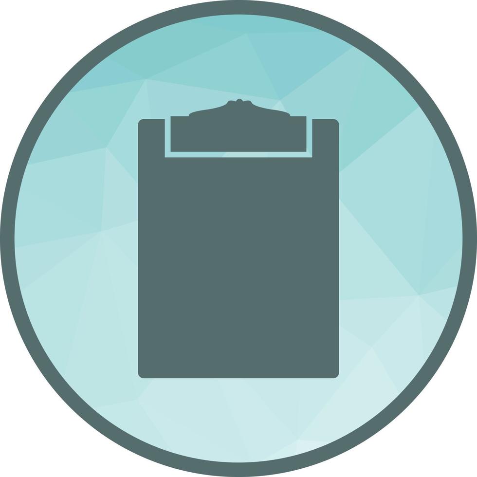 Clipboard Low Poly Background Icon vector