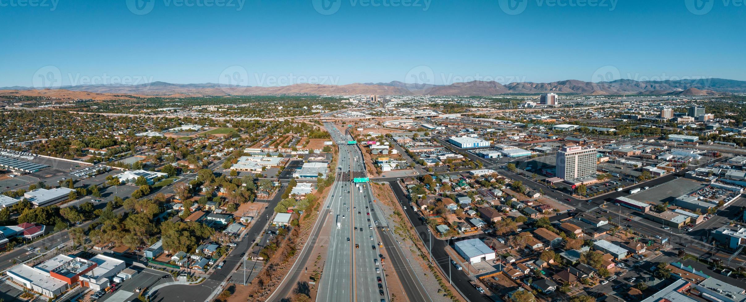 Aerial view of the Highway 183 and Mopac Expressway Interstate Highway Interchange photo