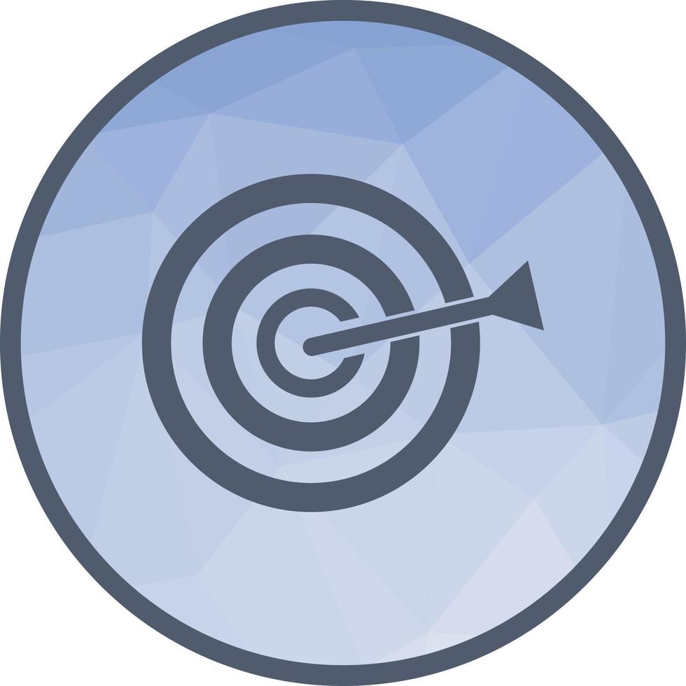 Dartboard Low Poly Background Icon vector