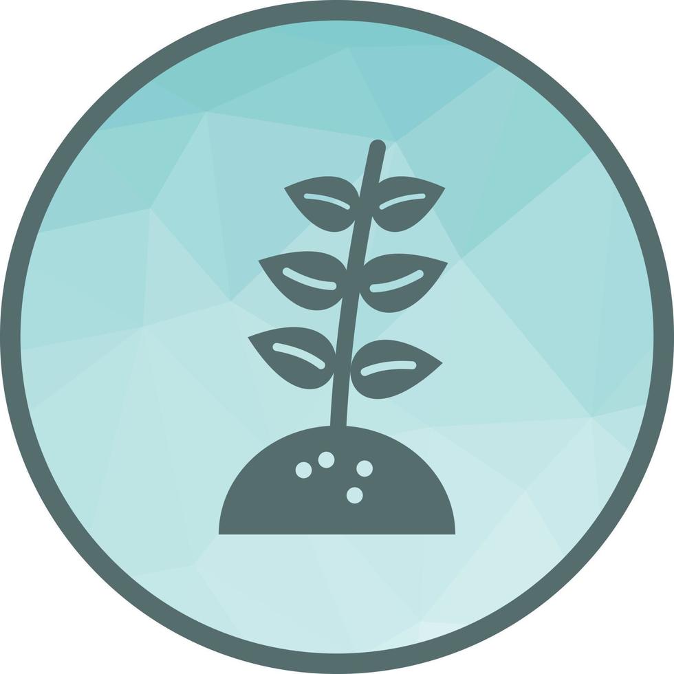 Plant IV Low Poly Background Icon vector