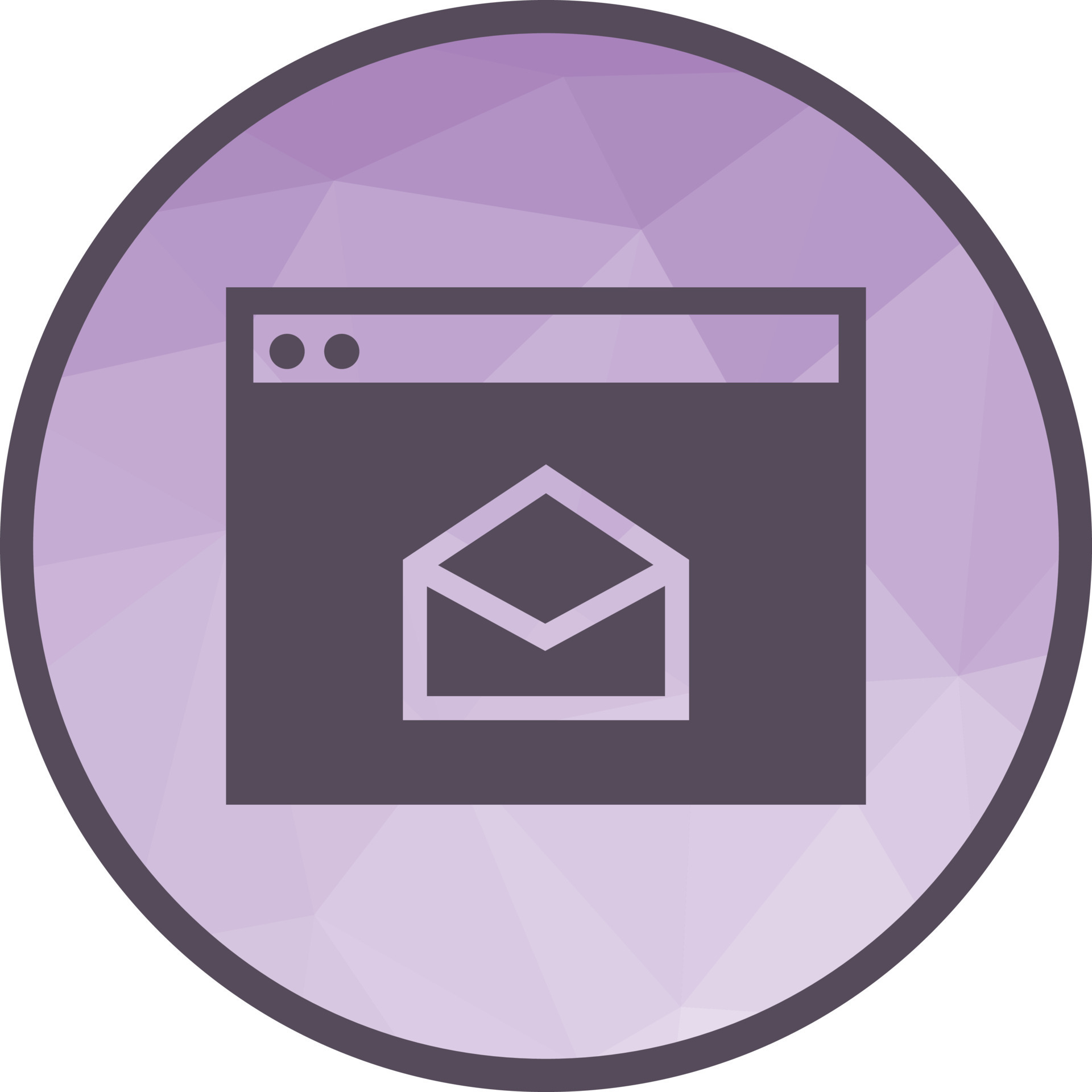 Open in Browser Low Poly Background Icon 16697676 Vector Art at Vecteezy