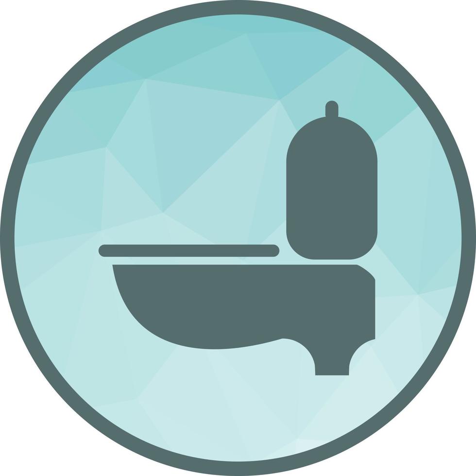 Toilet Seat Low Poly Background Icon vector