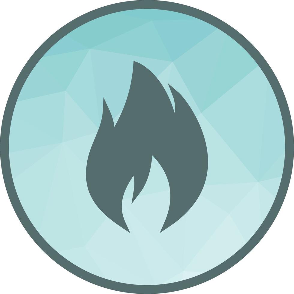 Flame Low Poly Background Icon vector