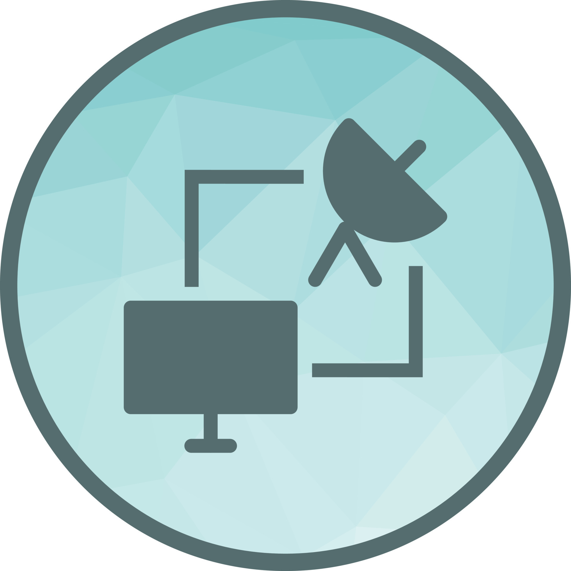 Satellite Connection Low Poly Background Icon 16697792 Vector Art at