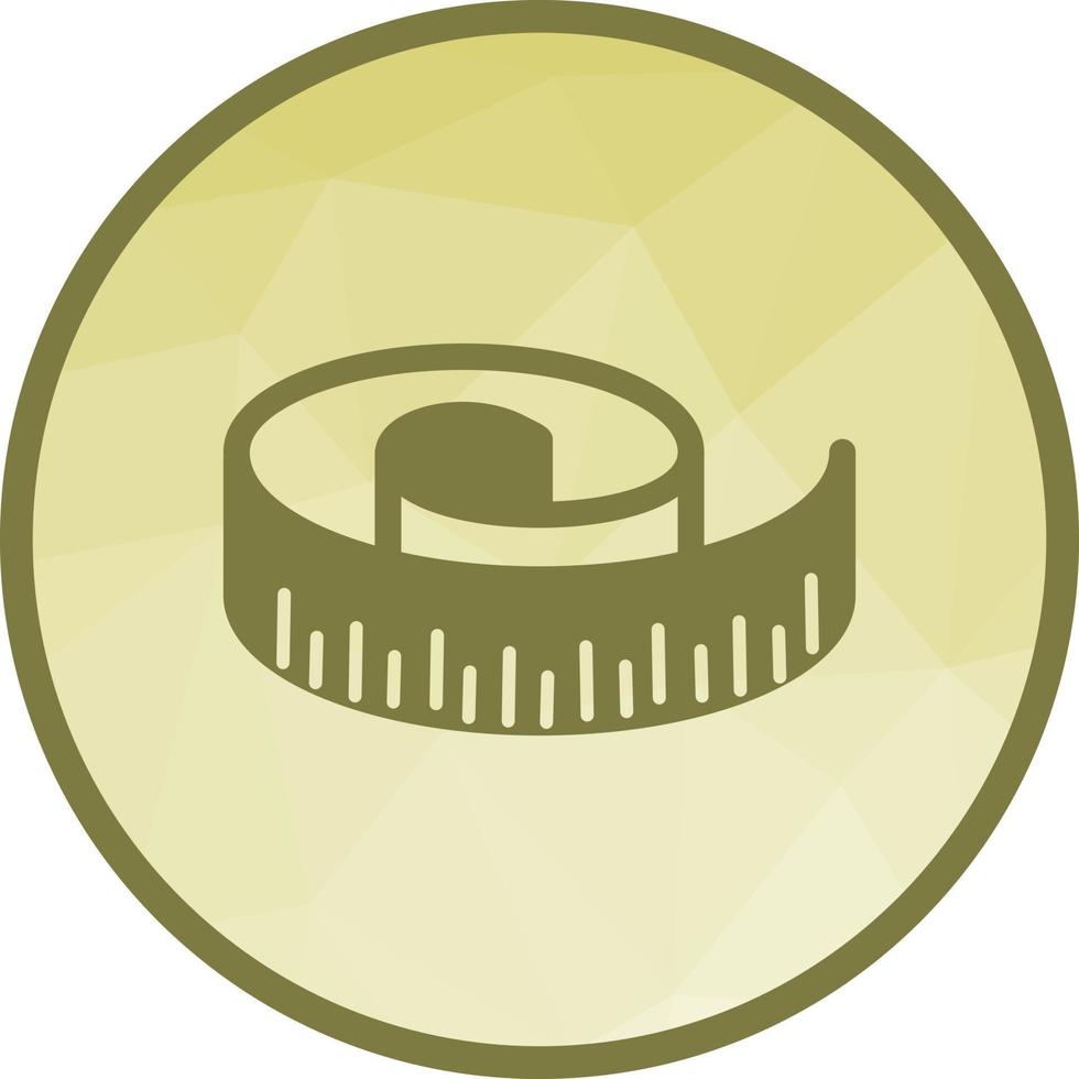 Measuring Tape Low Poly Background Icon vector