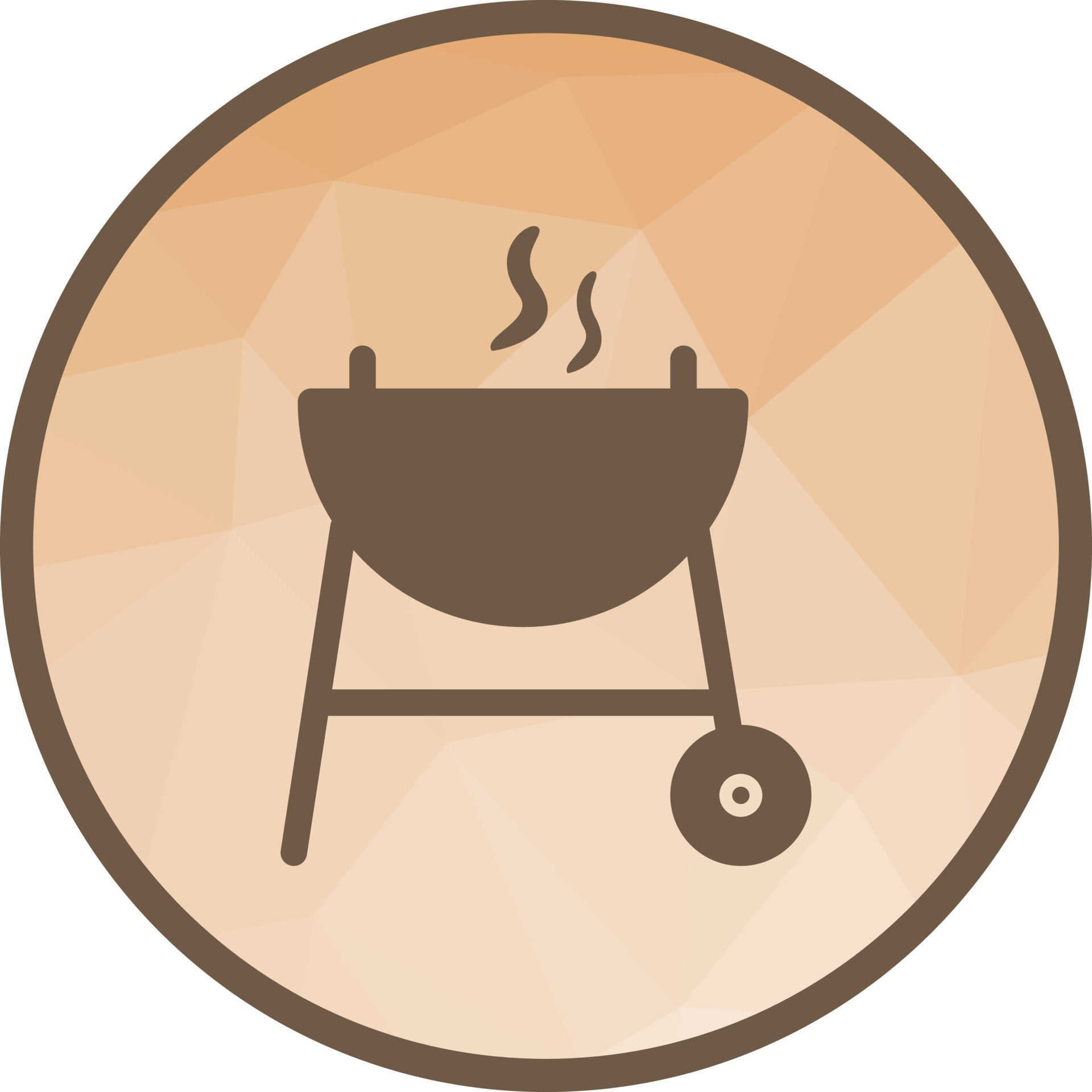 Barbeque Low Poly Background Icon 16697972 Vector Art at Vecteezy