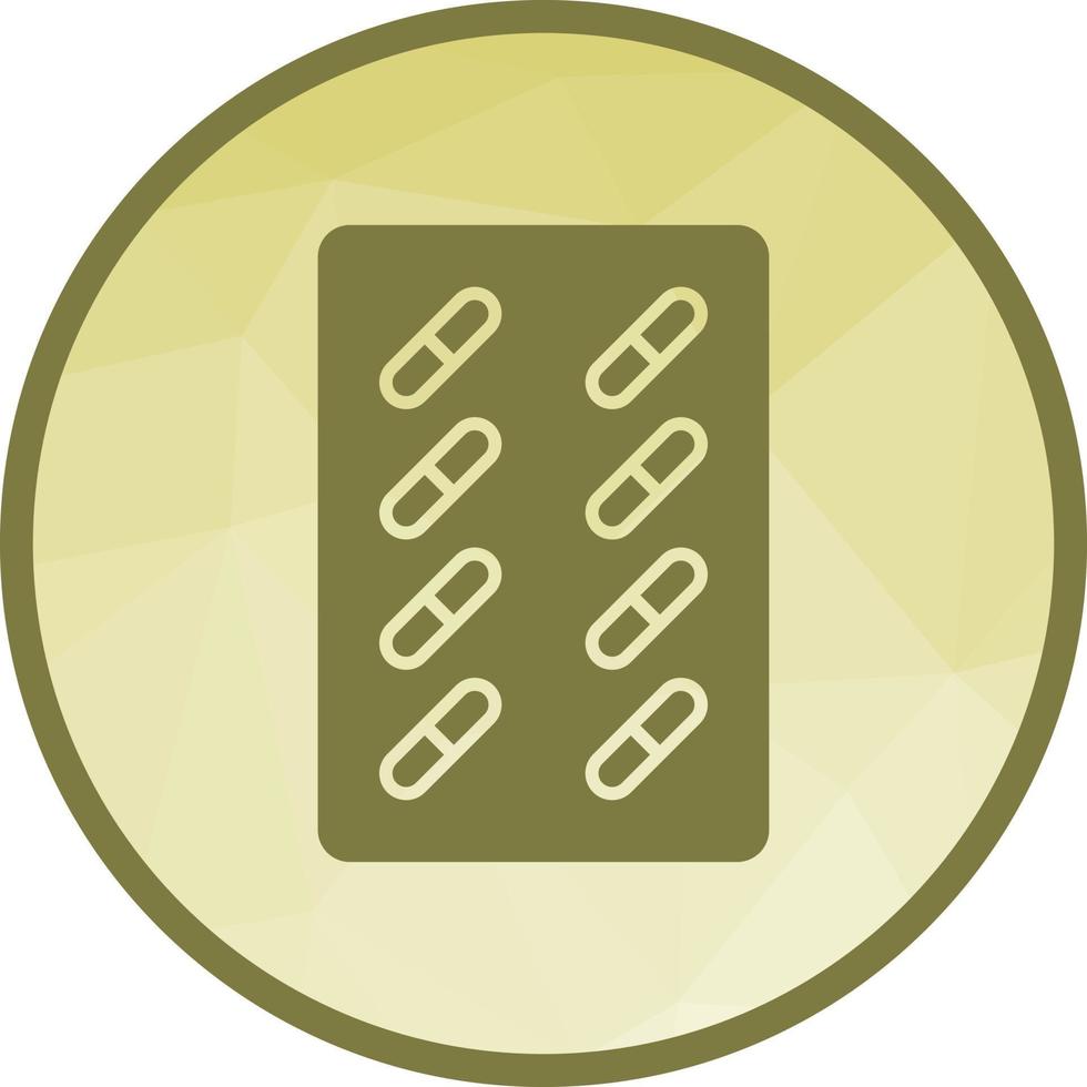 Capsules Low Poly Background Icon vector