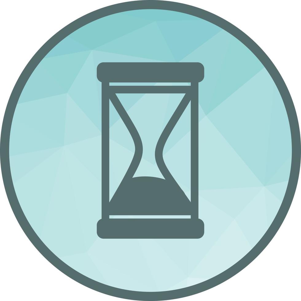 Sand Glass Low Poly Background Icon vector