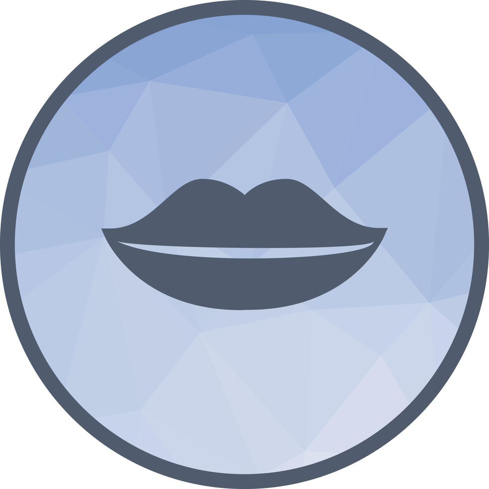 Lips Low Poly Background Icon vector