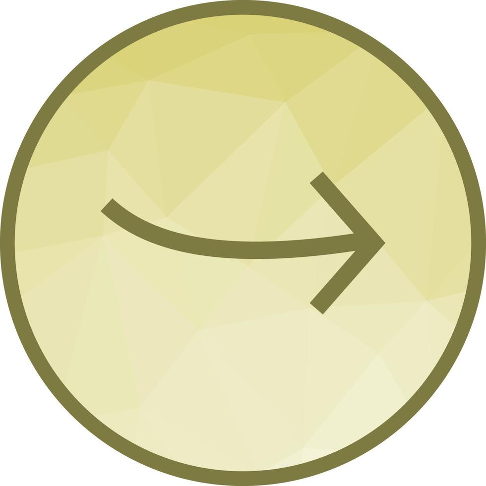 Arrow Pointing Right Low Poly Background Icon vector