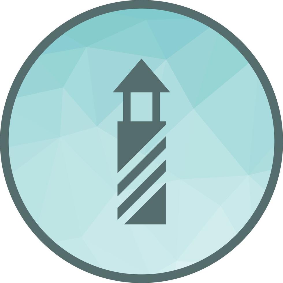 Lighthouse Low Poly Background Icon vector