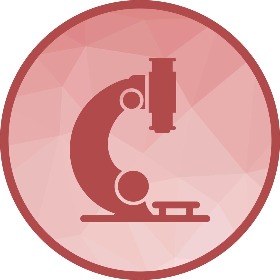 Microscope Low Poly Background Icon vector