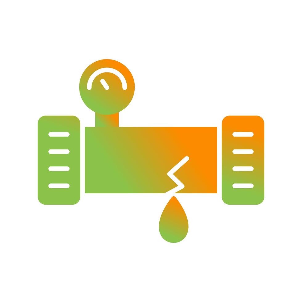 Broken Pipe Vector Icon