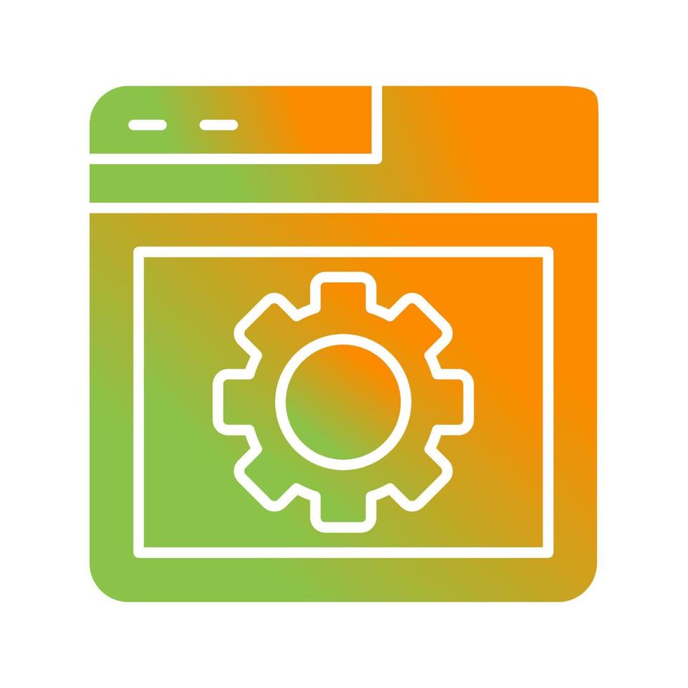 Browser Setting Vector Icon