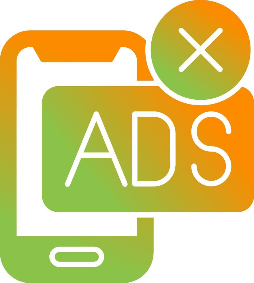 AD Block Vector Icon