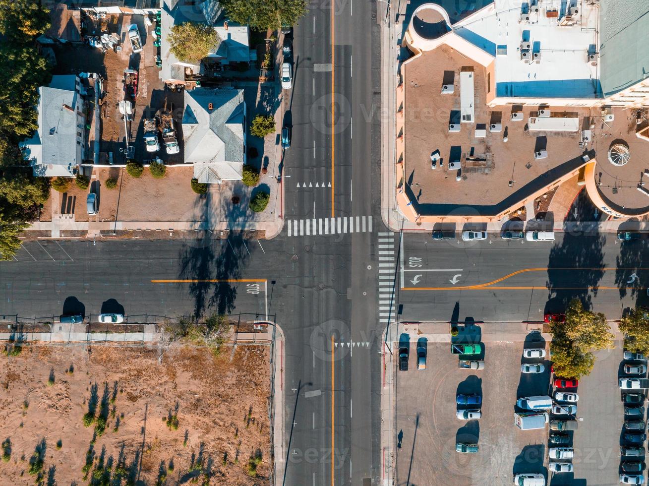 vista aérea de la autopista 183 y el intercambio de la autopista interestatal de la autopista mopac foto