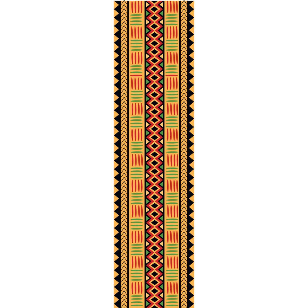 Abstract geometric pattern inspired by traditional African textile motifs. Vector illustration. Seamless pattern.