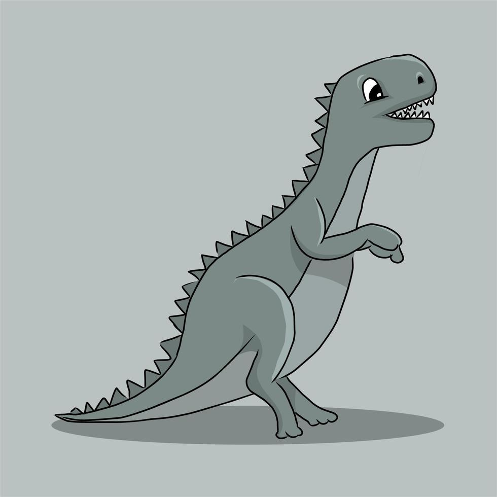 ilustración de dinosaurio animal antiguo, archivo vectorial eps 10 vector