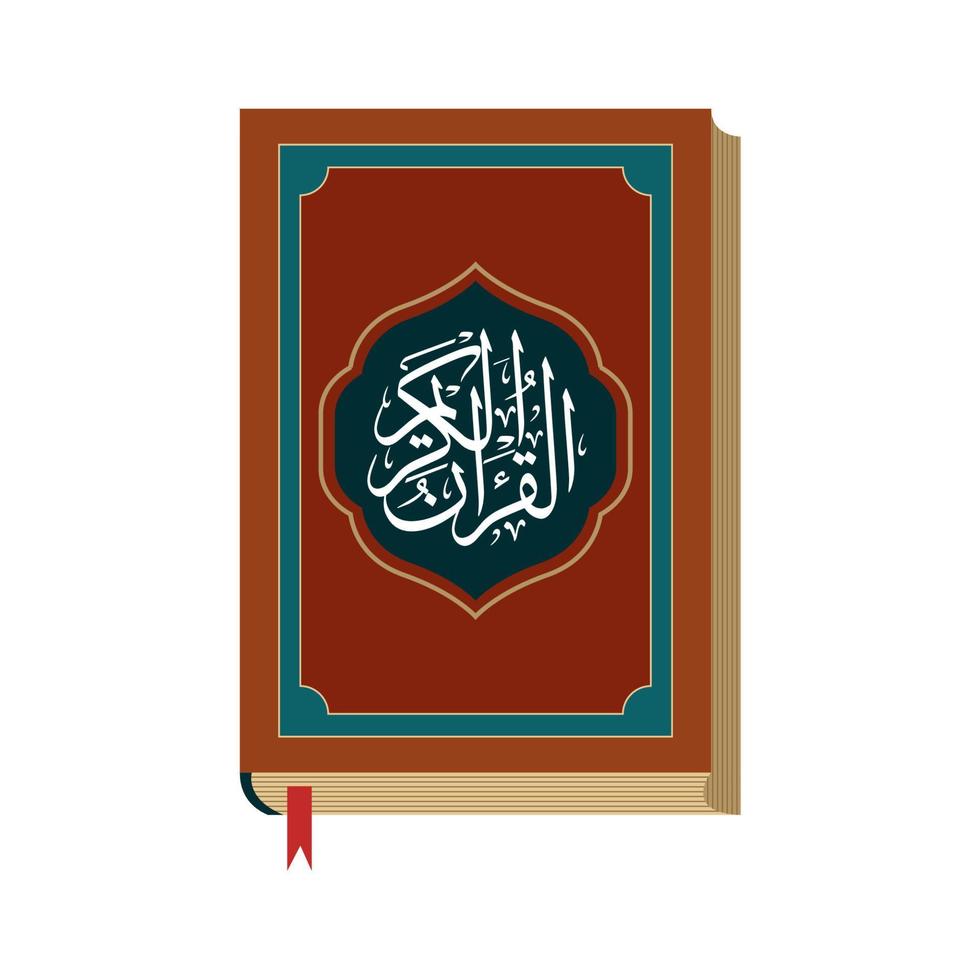 alquran illustration for moslem vector