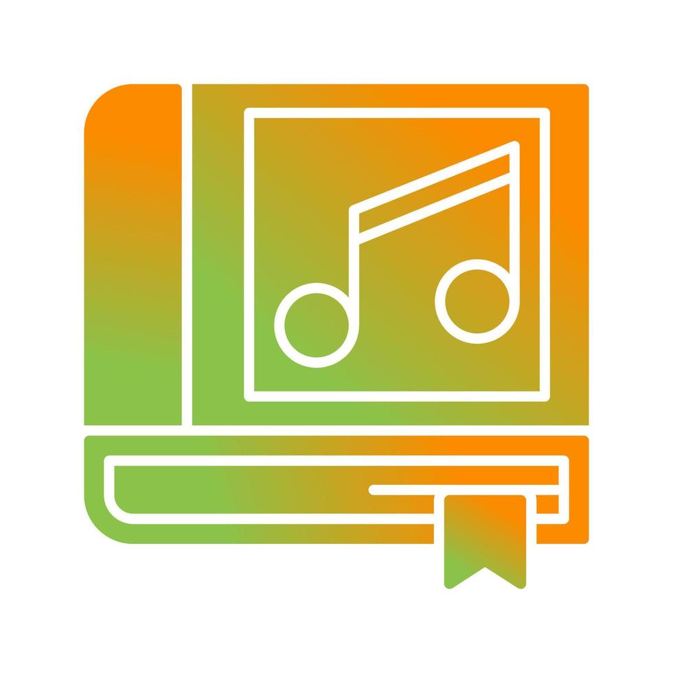 Music Book Vector Icon