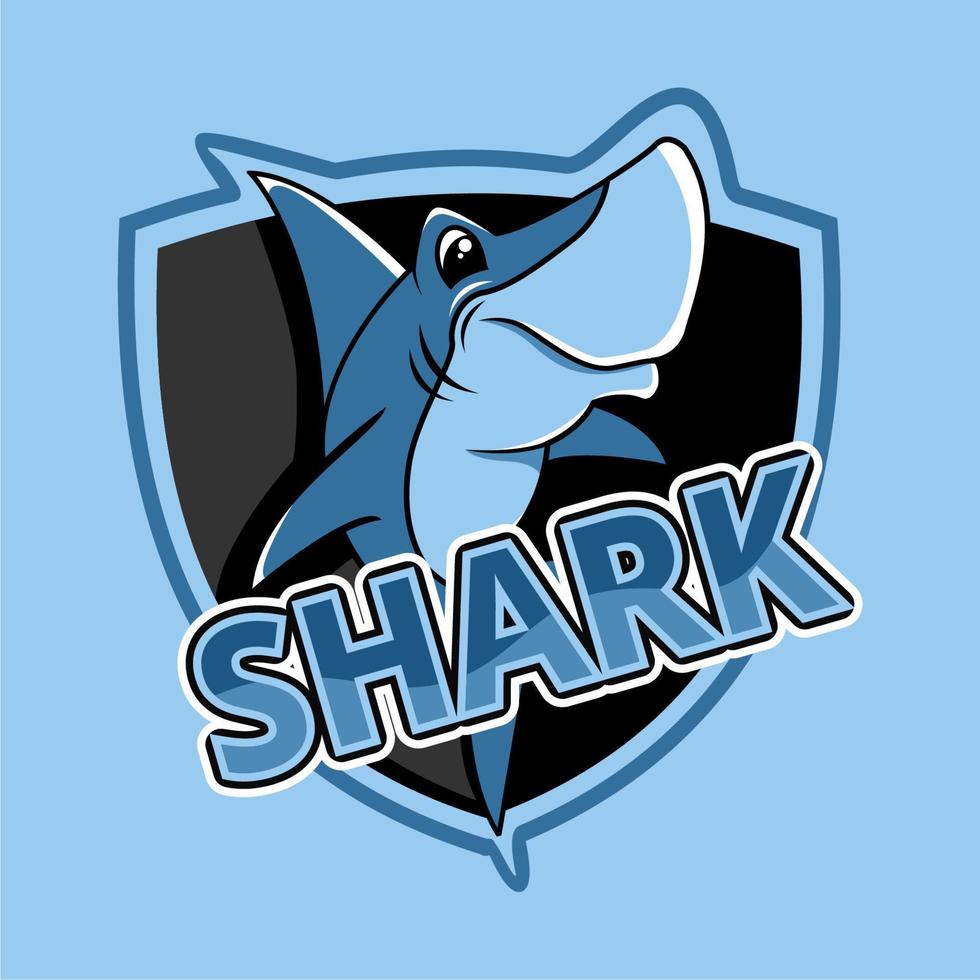 good shark illustration for logo etc, vector file eps 10