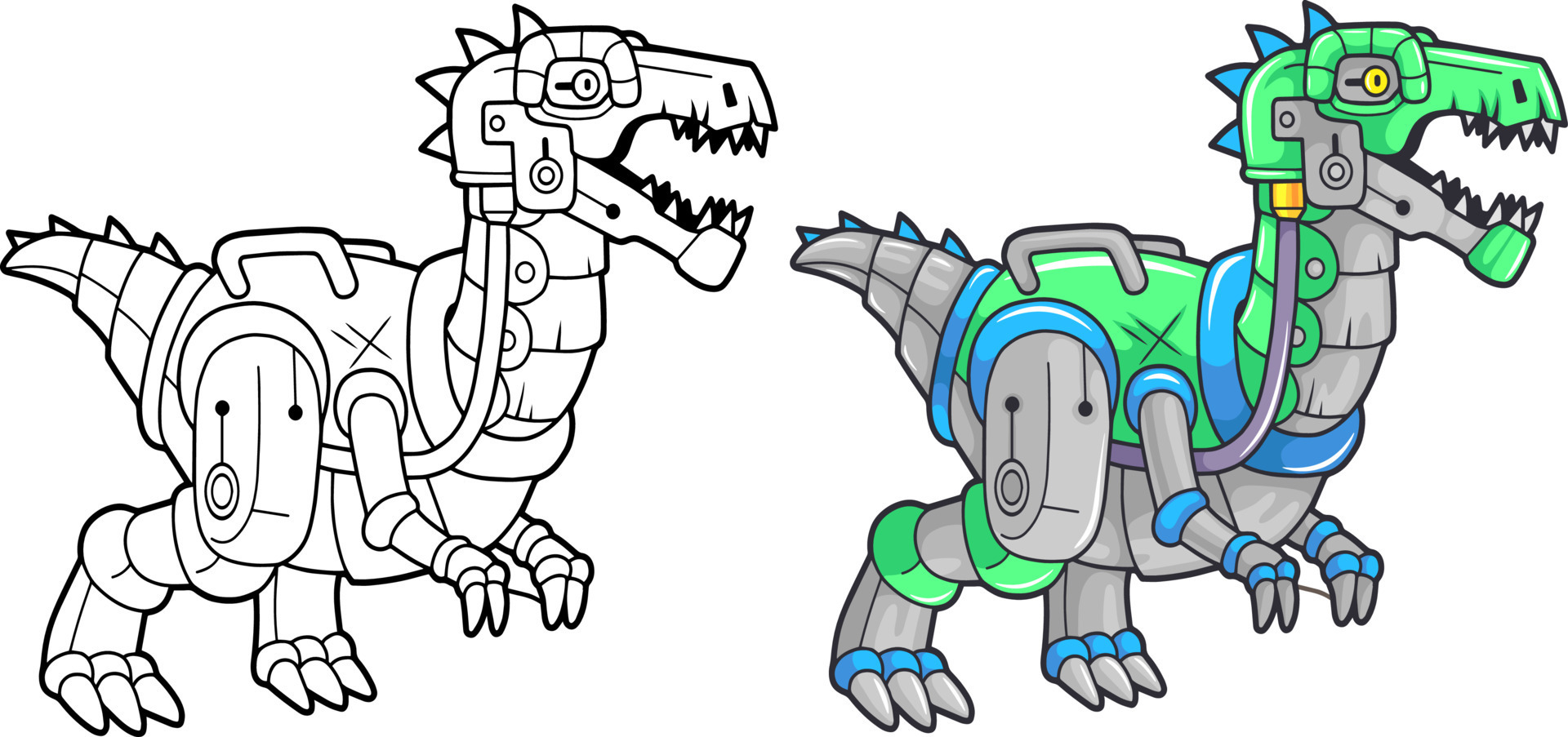 prehistoric robot dinosaur baryonyx, funny illustration 16699103 Vector Art at Vecteezy prehistoric robot dinosaur baryonyx, funny illustration 16699103 Vector Art at Vecteezy