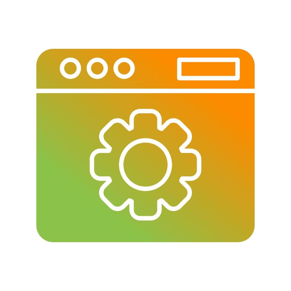 Web Settings Vector Icon