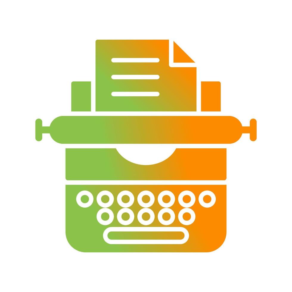 Typewriter Vector Icon