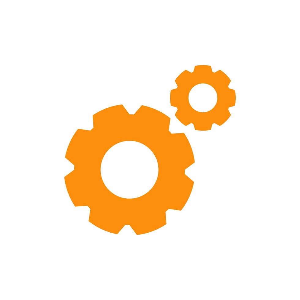 3d gear wheels or setting icon. vector