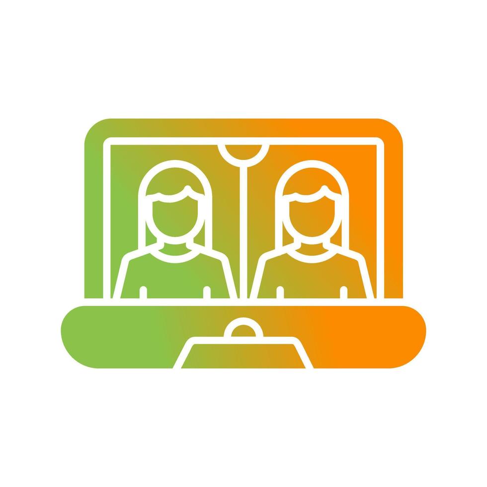 Online Meeting Vector Icon
