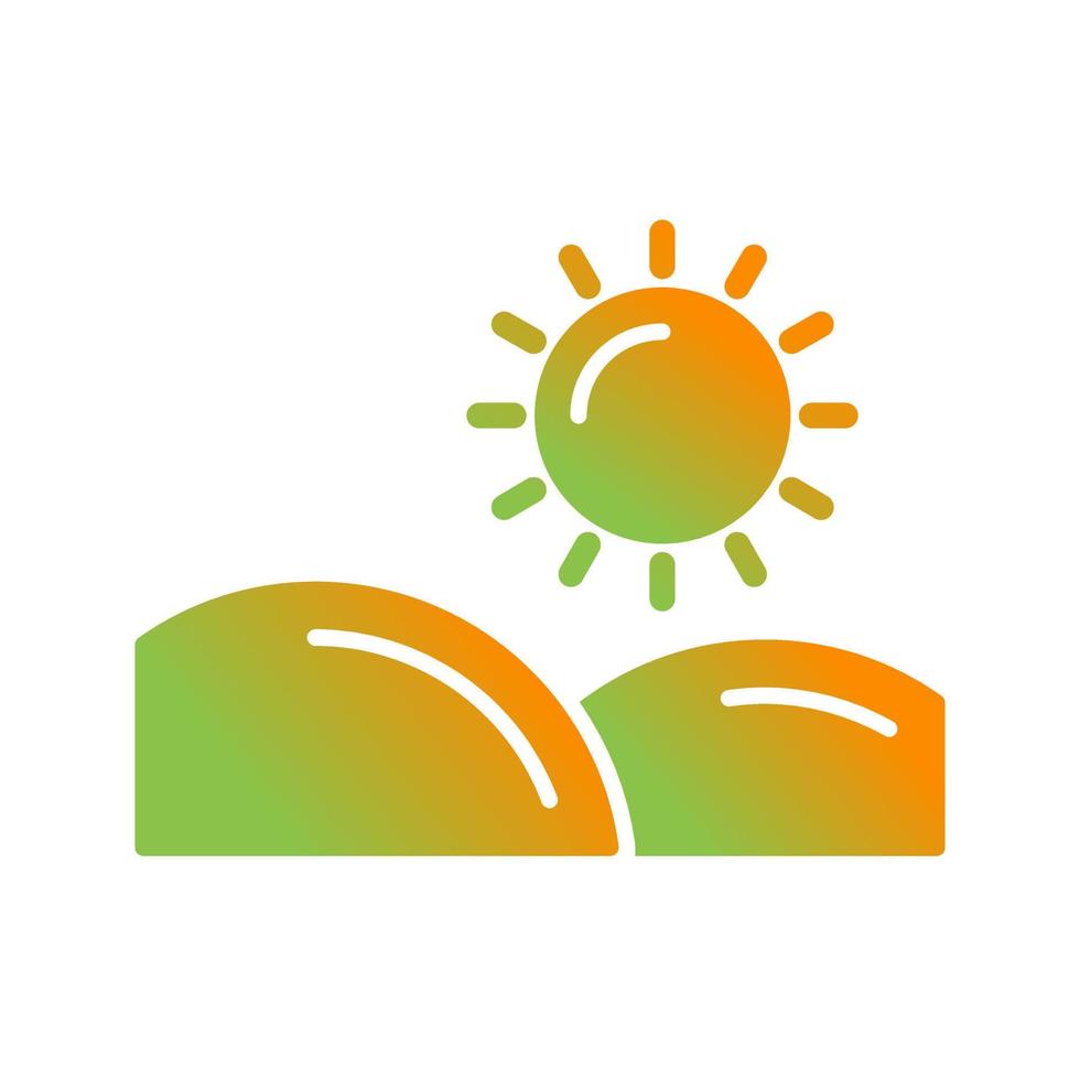 Dzuhur Glyph Gradient Icon vector