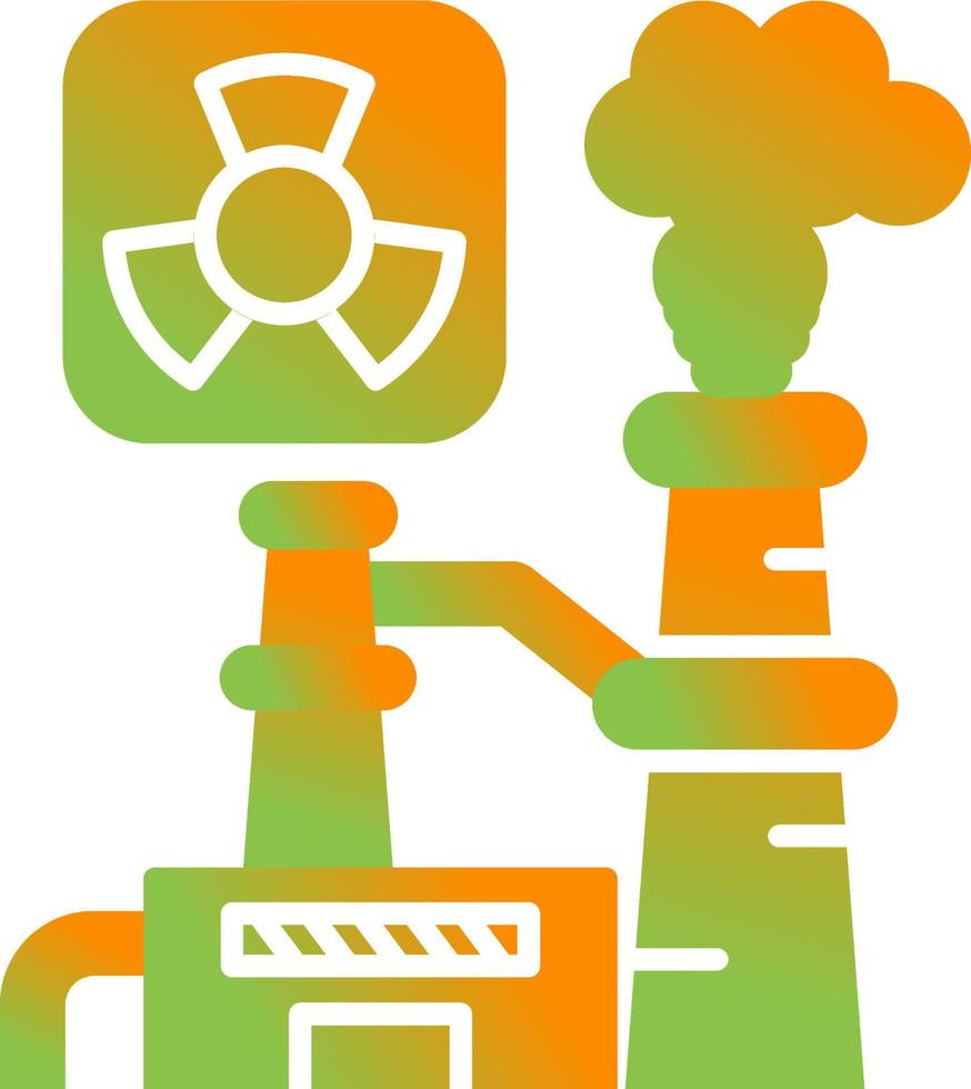 Nuclear Plant Vector Icon