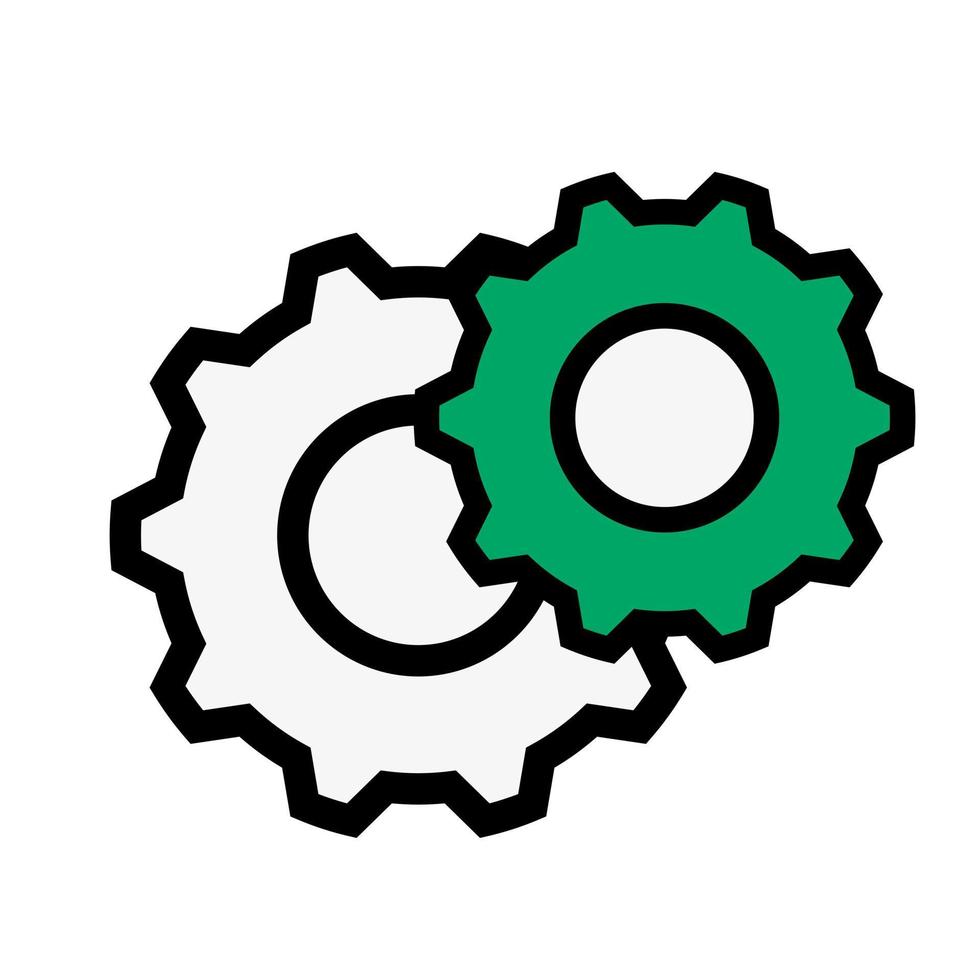 vector doodle icon gears, nuts, website icon, hand drawing
