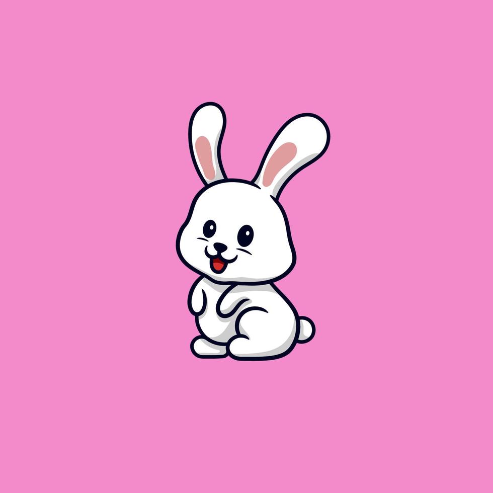 Cute Rabbit Bunny Cartoon Vector