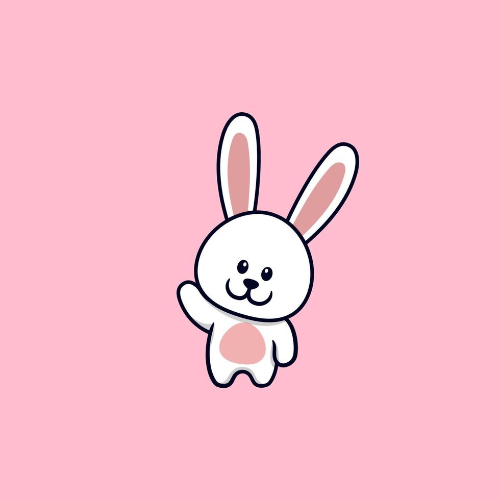 Cute Rabbit Bunny Cartoon Vector