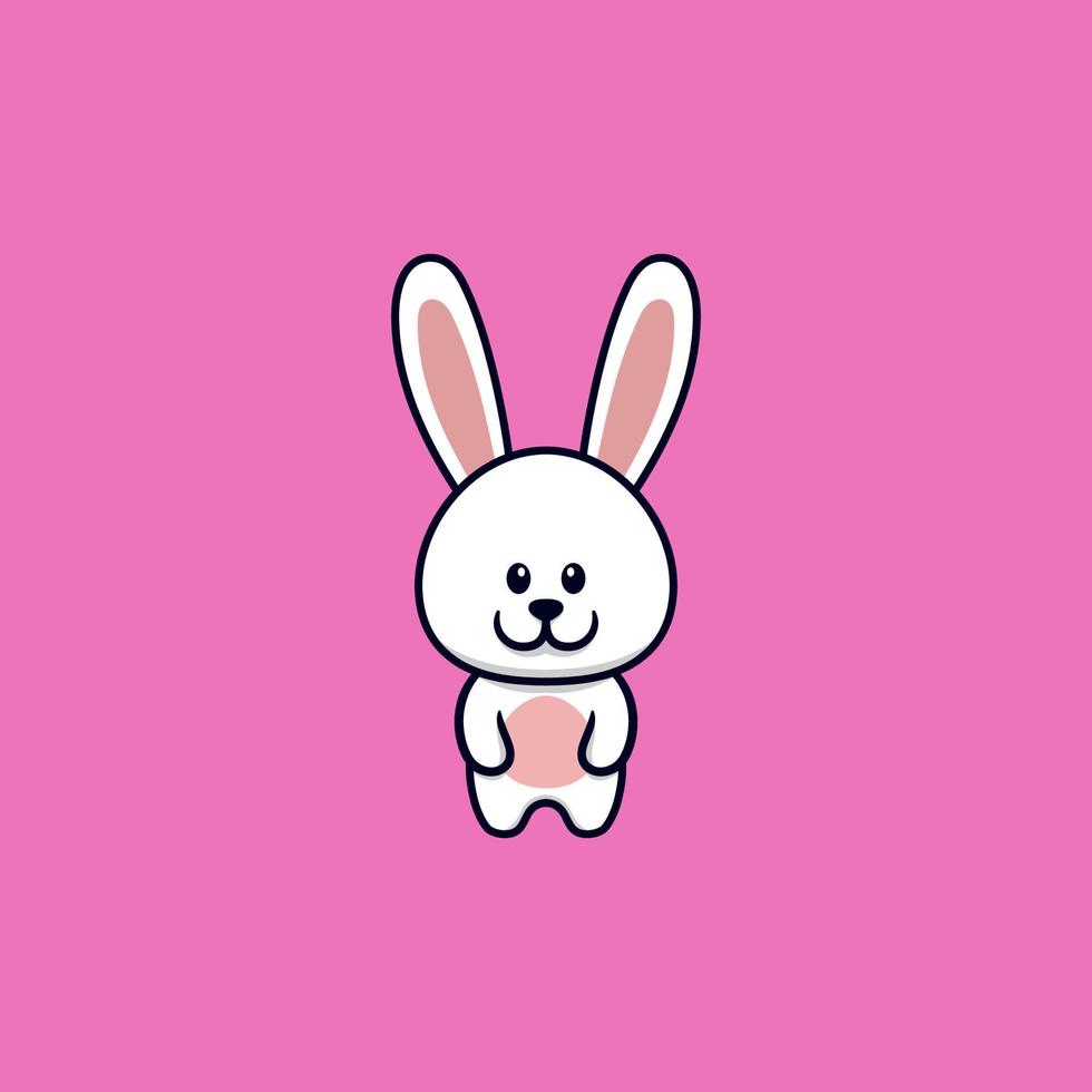 Cute Rabbit Bunny Cartoon Vector