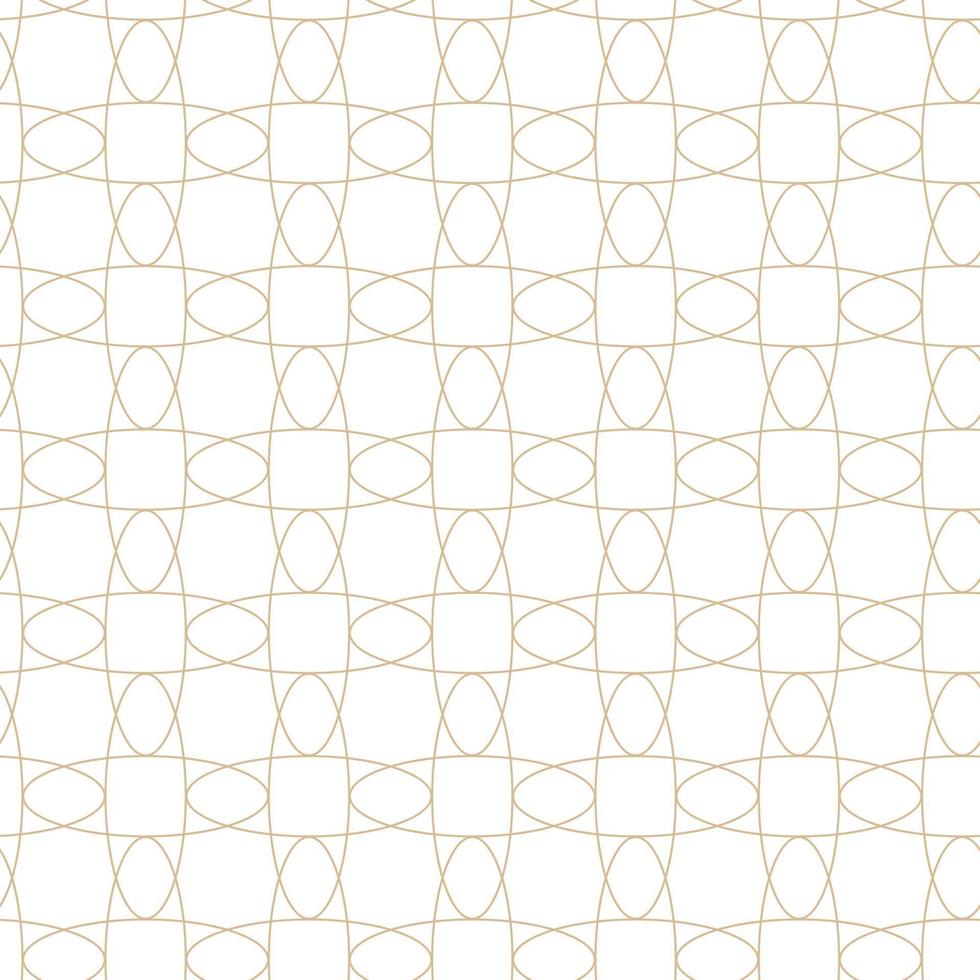 Geometric linear pattern, golden lines on a white background, interesting rounded lines and patterns vector